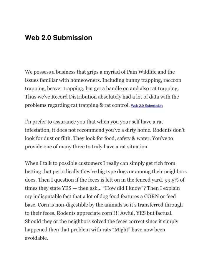 web 2 0 submission