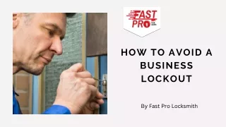 How To Avoid A BUSINESS LOCKOUT