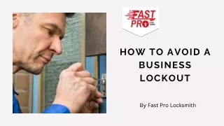how to avoid a business lockout