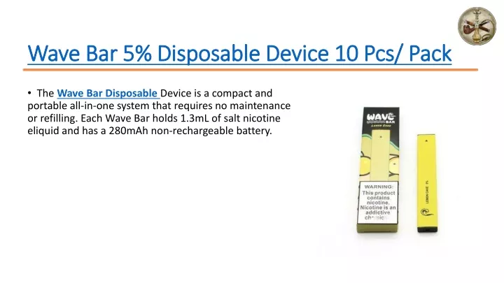 wave bar 5 disposable device 10 pcs pack