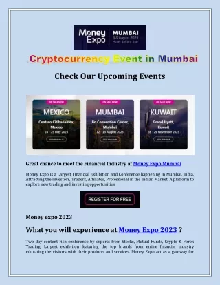 Cryptocurrency Event in Mumbai
