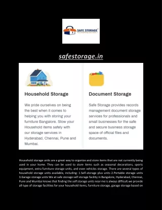 safestorage in