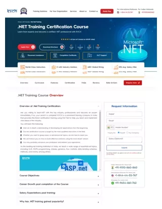 Microsoft Dot Net Certification Training | .NET Programming | KVCH