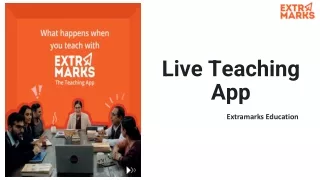 Live Teaching App