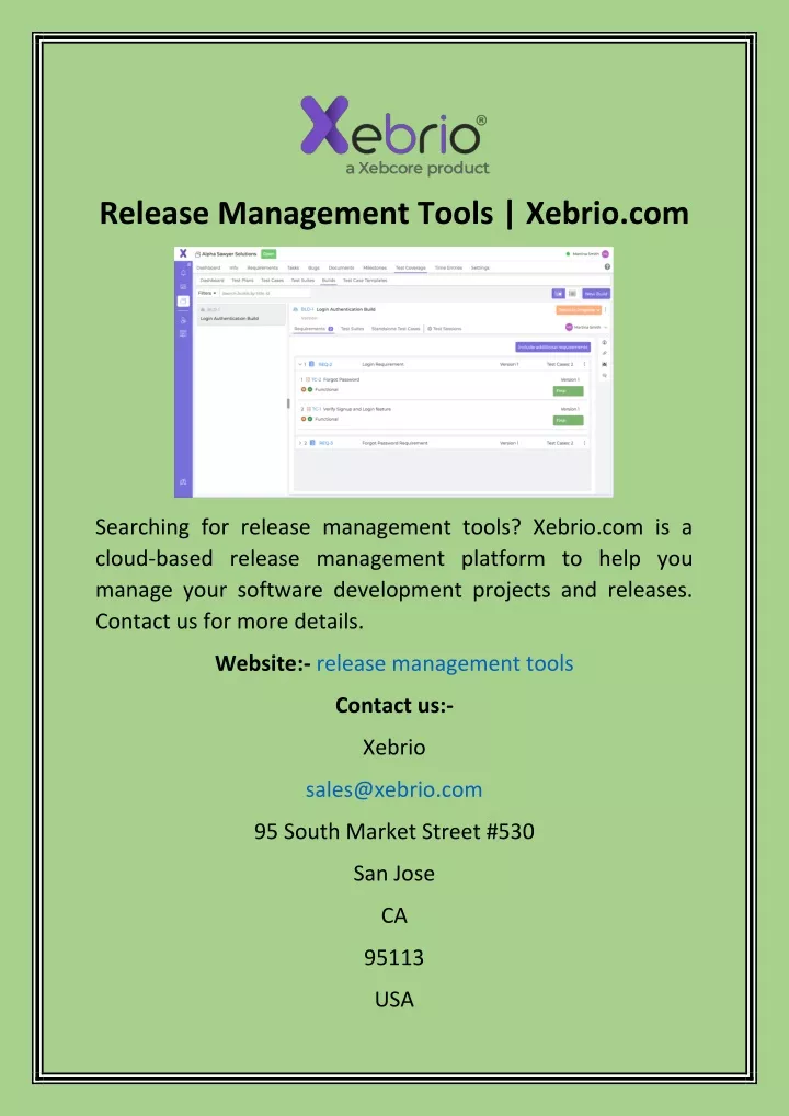 release management tools xebrio com