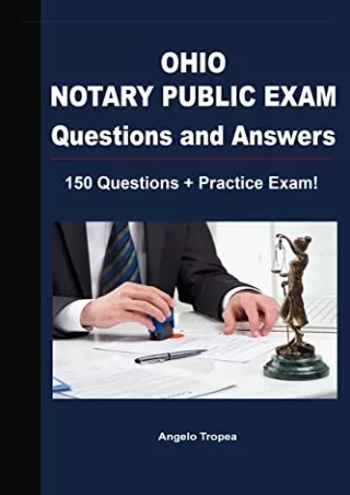 DOWNLOAD/PDF  Ohio Notary Public Exam Questions and Answers: 150 Questions   Pra