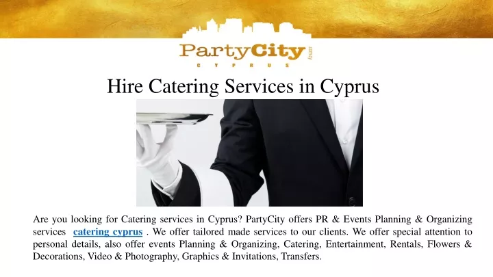 hire catering services in cyprus