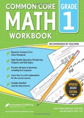 1st grade math workbook common core math workbook