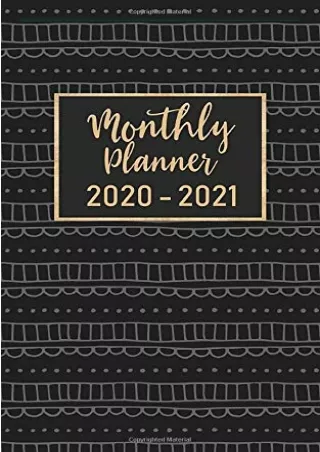 DOWNLOAD/PDF  monthly planner 2020-2021: 2 year calendar pocket planner ( 5 x 8