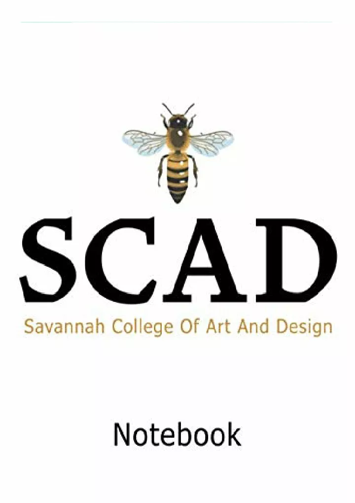 scad savannah college of art and design notebook