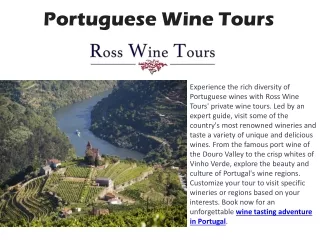 Portuguese Wine Tours