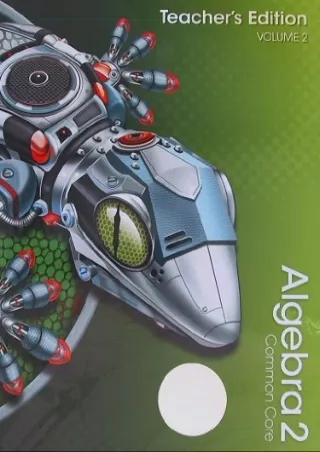 _PDF_ Algebra 2, Common Core, Teacher's Edition, Volume 2