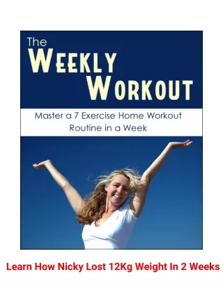 learn how nicky lost 12kg weight in 2 weeks