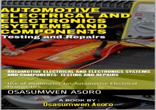 PDF Automotive Electrical and Electronics Systems and Components: Testing and Re