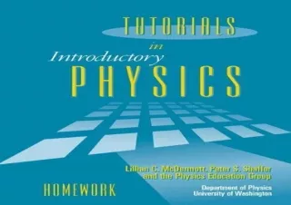 pdf tutorials in introductory physics homework