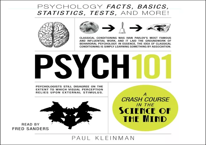 Ppt ‹download› Book Pdf Psych 101 Psychology Facts Basics Statistics Tests An 9933