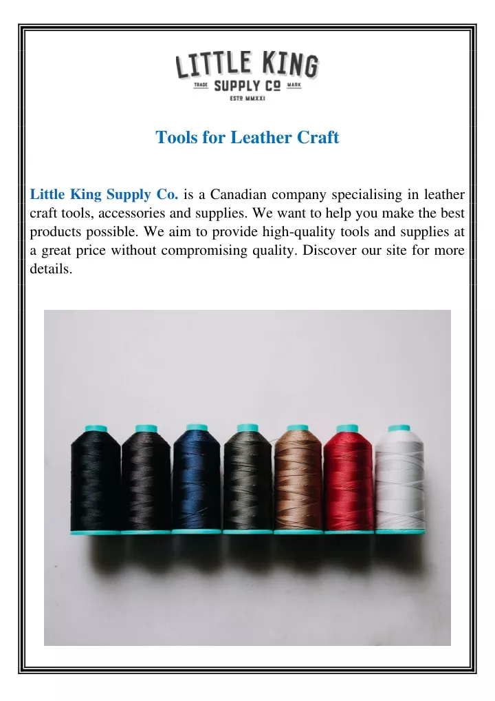 tools for leather craft