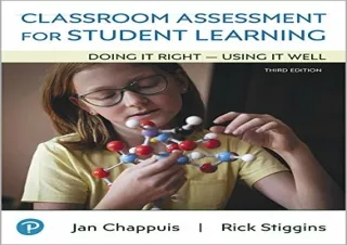 [DOWNLOAD PDF] Classroom Assessment for Student Learning: Doing It Right - Using