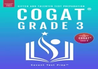 (PDF BOOK) COGAT Grade 3 Test Prep: Gifted and Talented Test Preparation Book -