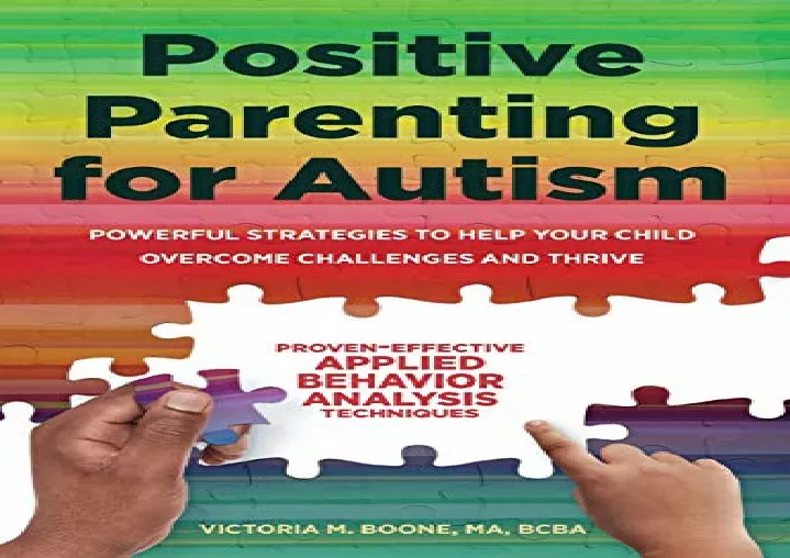 download positive parenting for autism powerful