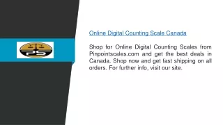 Online Digital Counting Scale Canada  Pinpointscales.com
