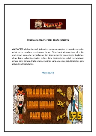 situs Slot online terbaik dan terpercaya