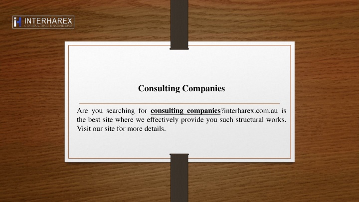 consulting companies