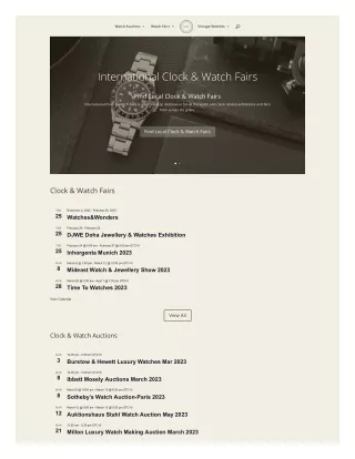 Vintage Wrist Watch Auction