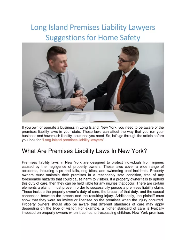 long island premises liability lawyers