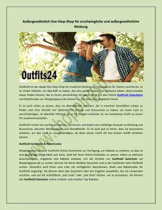Outfits24 Gutscheine