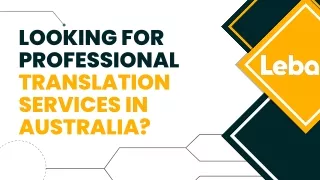 Looking for Professional Translation Services in Australia