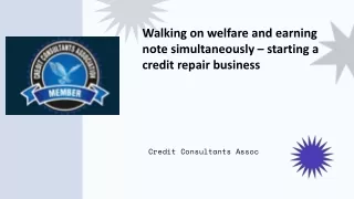 Attract more to your professional abilities by choosing start a credit repair business