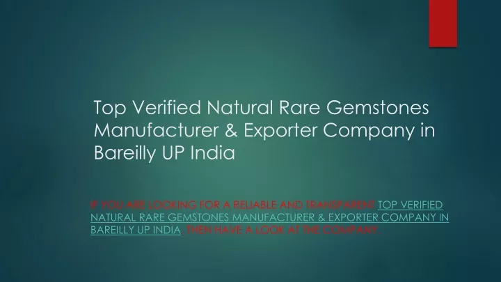 top verified natural rare gemstones manufacturer exporter company in bareilly up india