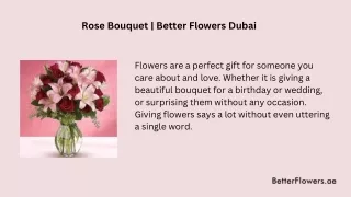 Rose Bouquet-Better Flowers Dubai
