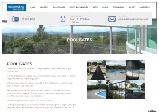 Auckland Residents - Selecting a Quality Pool Gate for Your Home