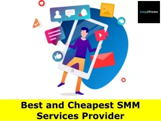 Best and Cheapest SMM Services Provider - Easy2promo