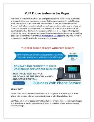 voip phone system in las vegas