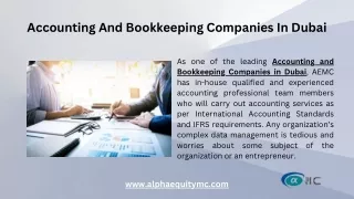 Accounting And Bookkeeping Companies In Dubai - AEMC