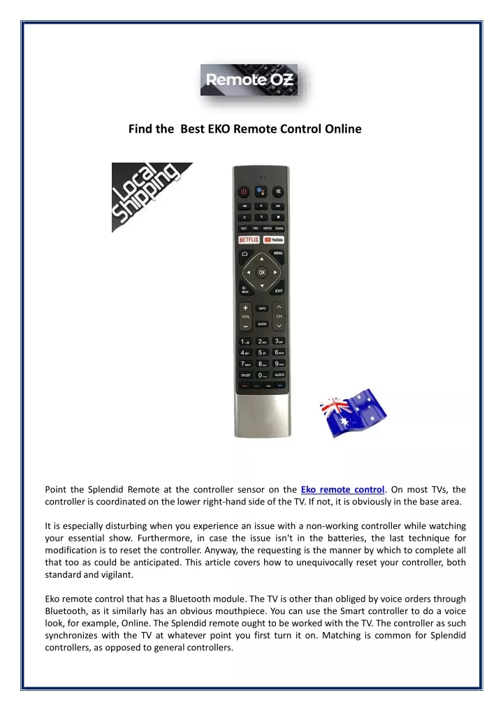 find the best eko remote control online