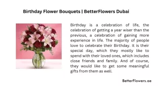 Birthday Flower Bouquets - Better Flowers Dubai