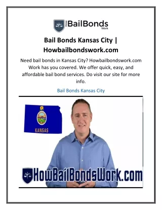 Bail Bonds Kansas City  Howbailbondswork.com