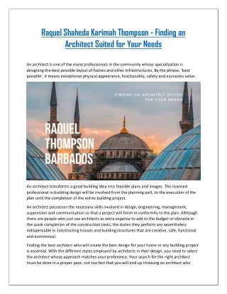 raquel shaheda karimah thompson finding