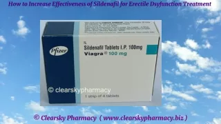 how to increase effectiveness of sildenafil