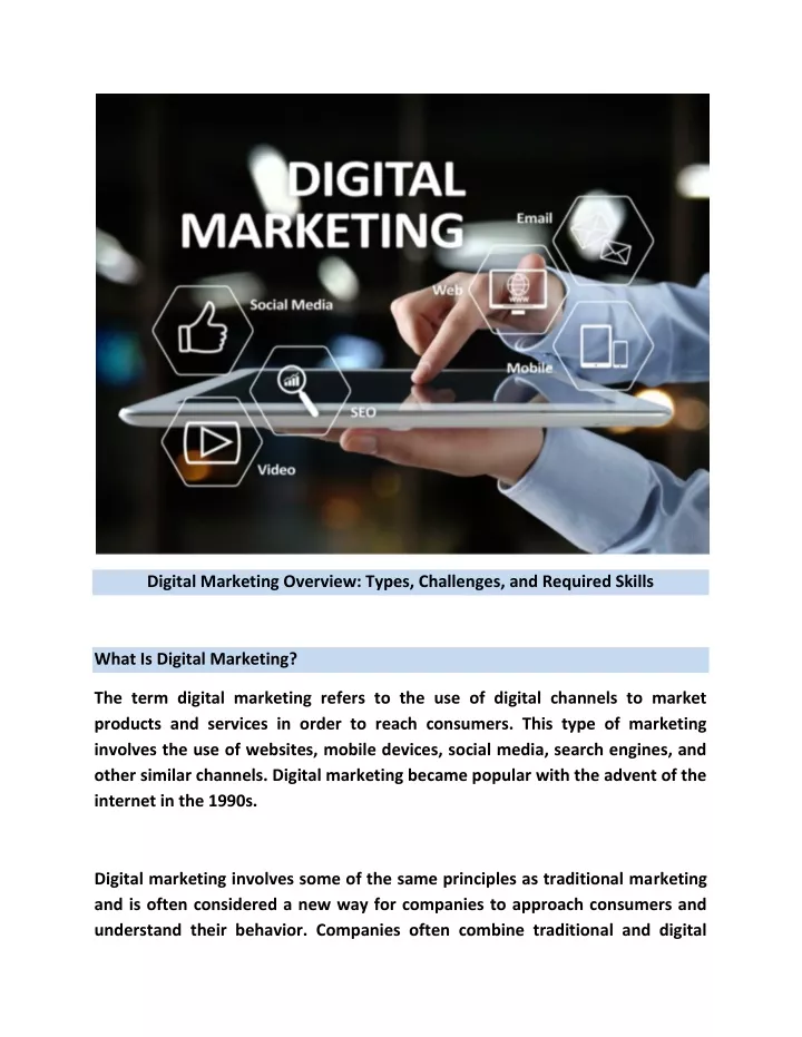 PPT - Digital Marketing Overview PowerPoint Presentation, free download ...