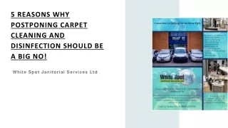 5 Reasons why postponing carpet cleaning and disinfection should be a big NO!
