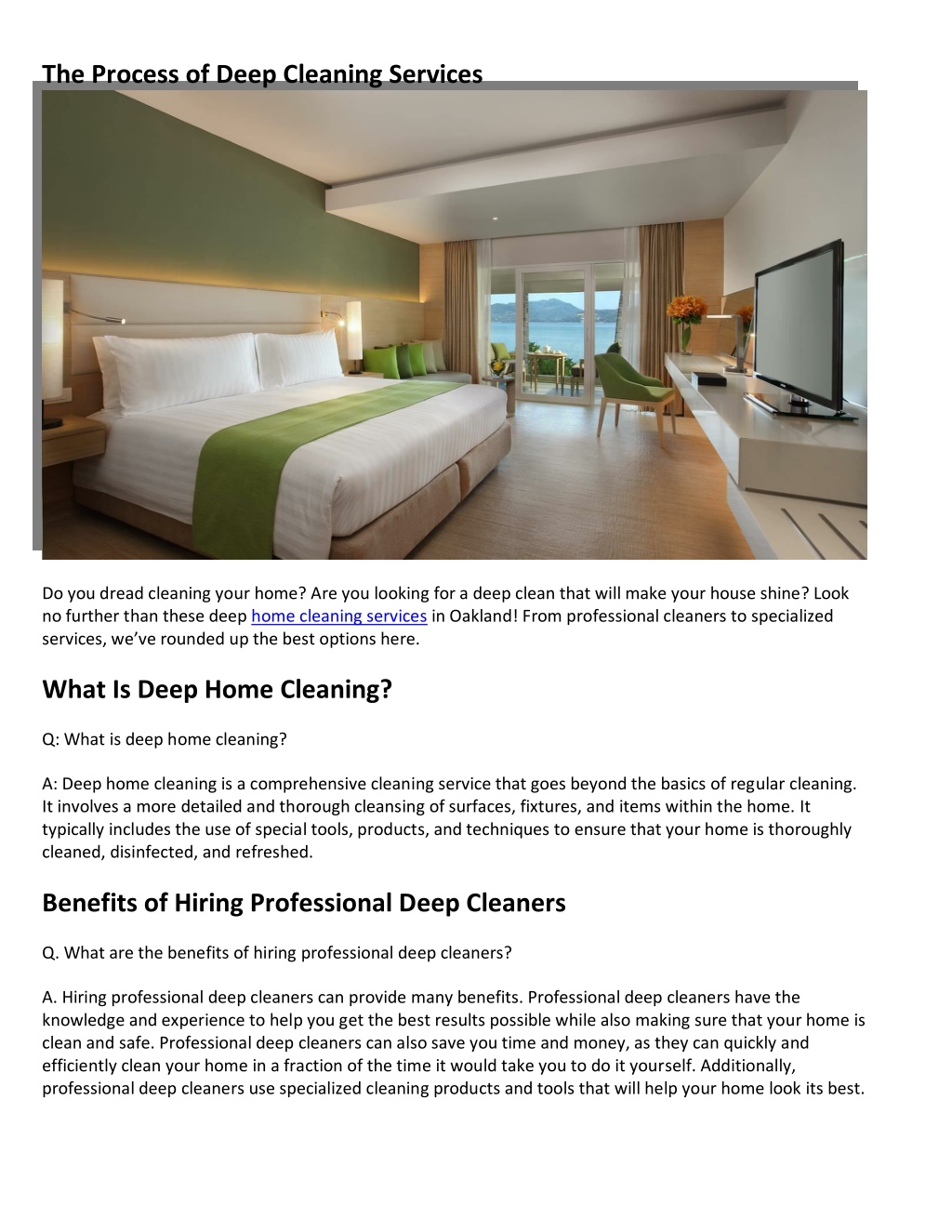 PPT - Deep cleaning PowerPoint Presentation, free download - ID:11999294
