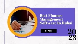 Best Finance Management Software In Dubai 2023