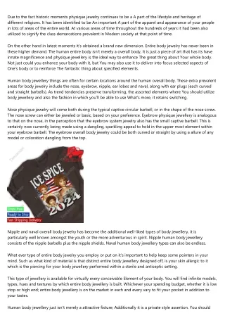 due to the fact historic moments physique jewelry