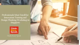 Enroll for Innovation Training and Design Thinking Workshop in Singapore