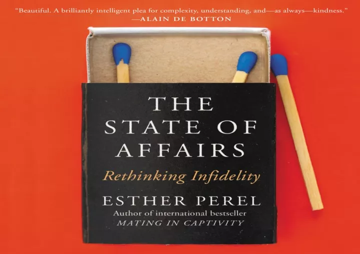 the state of affairs rethinking infidelity